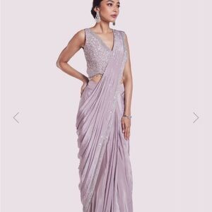 Silk pre-drape saree, never worn from Aza Fashion (made by Onaya).